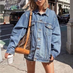 Vintage Stewart’s Root Beer Port Authority Denim Oversized Jean Jacket